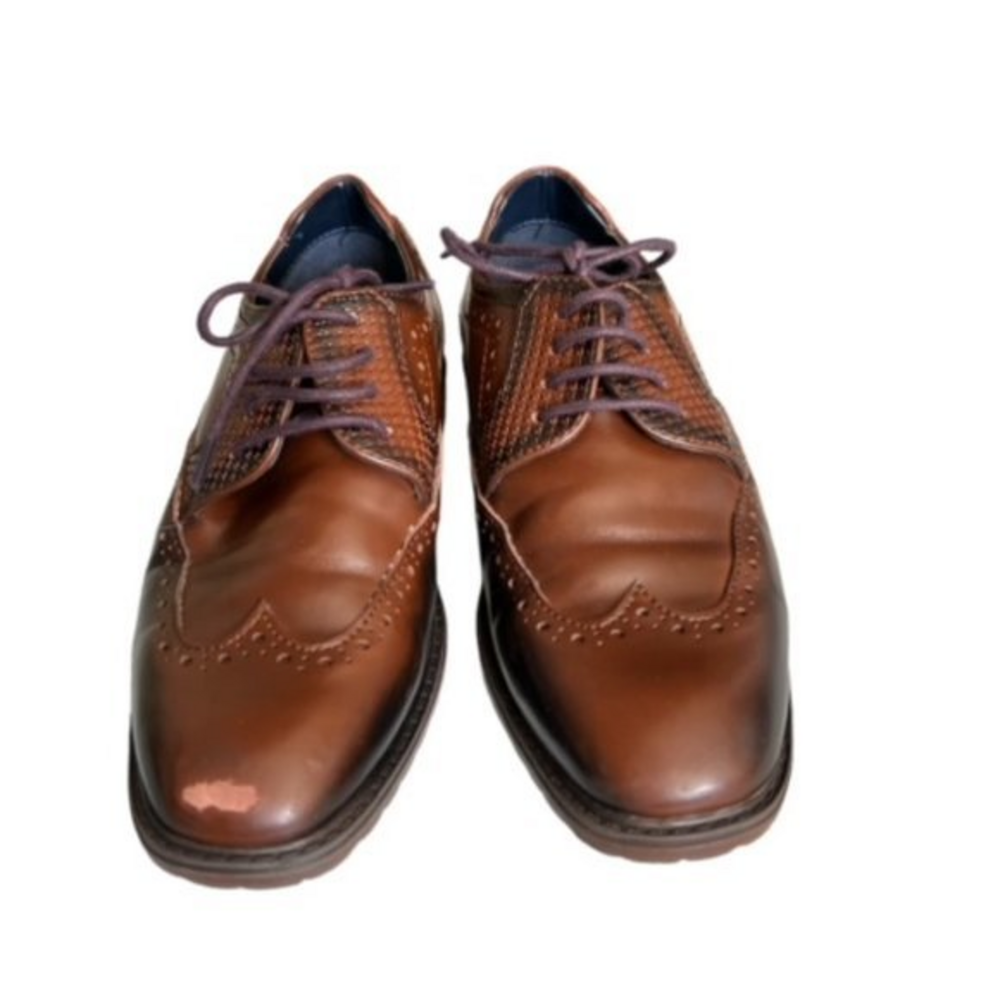 BUNDLE 3 FOR‎ $18 Stacy Adams Boys Rooney Wingtip Oxford Shoes Size 13 M Brown